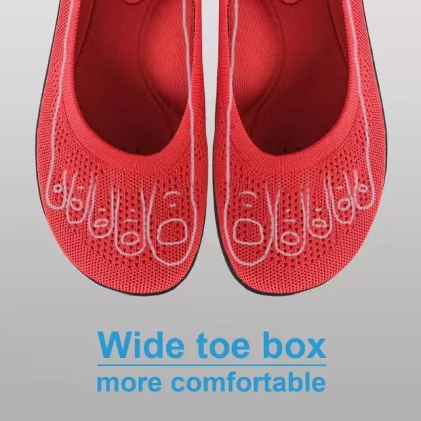 KBZone Women's Flats Slip on Ballet Flats Wide Toe Box Comfortable Walking Shoes