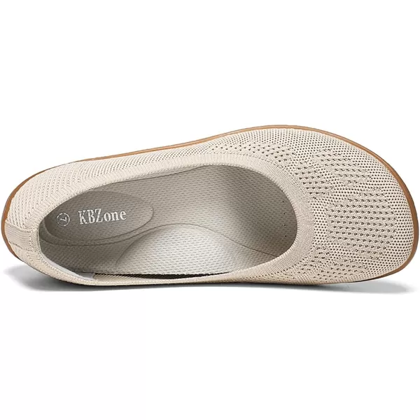 KBZone Women's Flats Slip on Ballet Flats Wide Toe Box Comfortable Walking Shoes