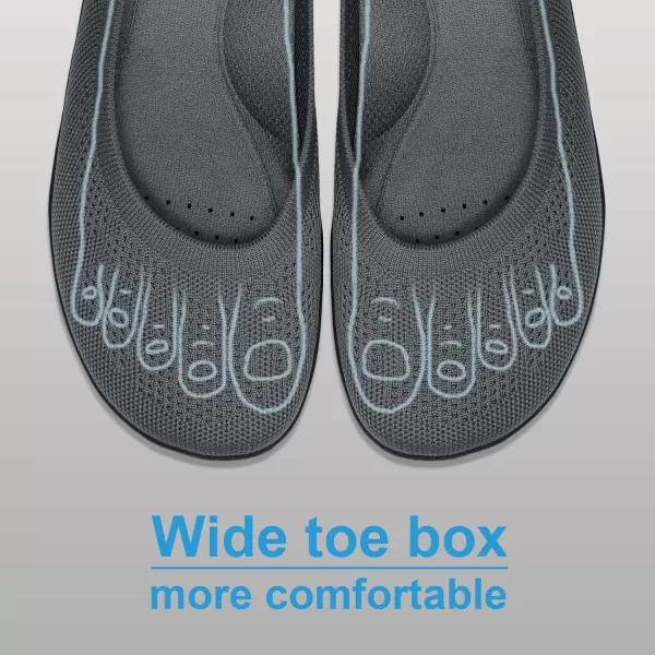 KBZone Women's Flats Slip on Ballet Flats Wide Toe Box Comfortable Walking Shoes