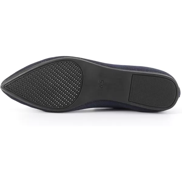 KBZone Women's Knit Ballet Flats Fashion Pointed Toe Walking Shoes Casual Slip-on Ballet Shoes