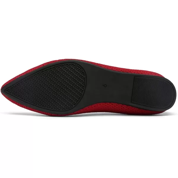 KBZone Women's Knit Ballet Flats Fashion Pointed Toe Walking Shoes Casual Slip-on Ballet Shoes