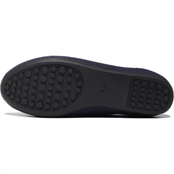 KBZone Women's Knit Ballet Flats Fashion Pointed Toe Walking Shoes Casual Slip-on Ballet Shoes
