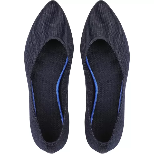 KBZone Women's Knit Ballet Flats Fashion Pointed Toe Walking Shoes Casual Slip-on Ballet Shoes