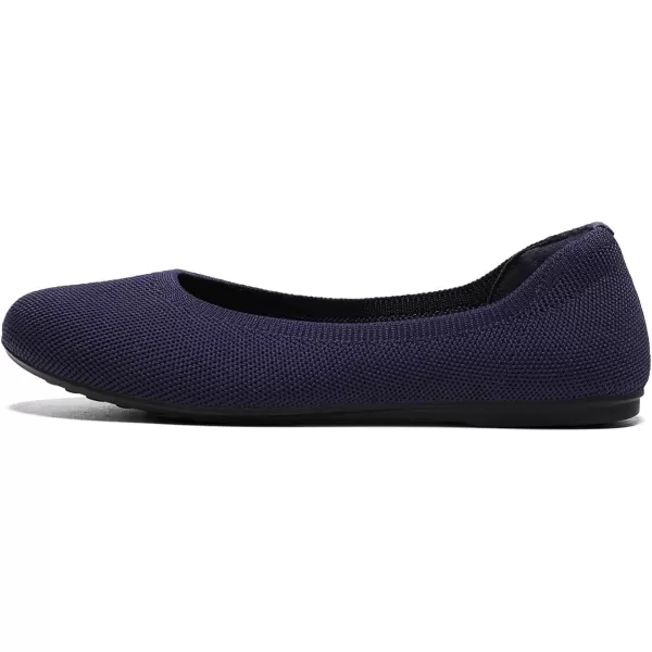 KBZone Women's Knit Ballet Flats Fashion Pointed Toe Walking Shoes Casual Slip-on Ballet Shoes
