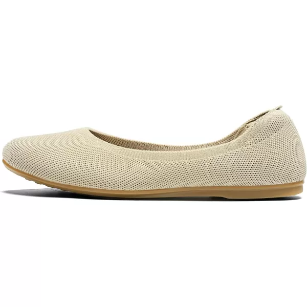 KBZone Women's Knit Ballet Flats Fashion Pointed Toe Walking Shoes Casual Slip-on Ballet Shoes