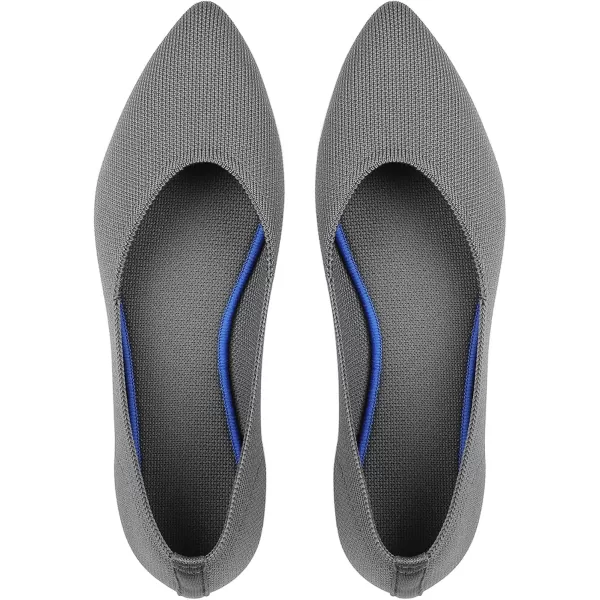 KBZone Women's Knit Ballet Flats Fashion Pointed Toe Walking Shoes Casual Slip-on Ballet Shoes