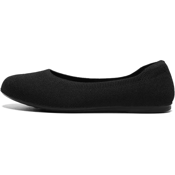 KBZone Women's Knit Ballet Flats Fashion Pointed Toe Walking Shoes Casual Slip-on Ballet Shoes