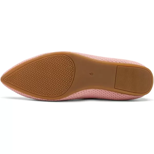 KBZone Women's Knit Ballet Flats Fashion Pointed Toe Walking Shoes Casual Slip-on Ballet Shoes