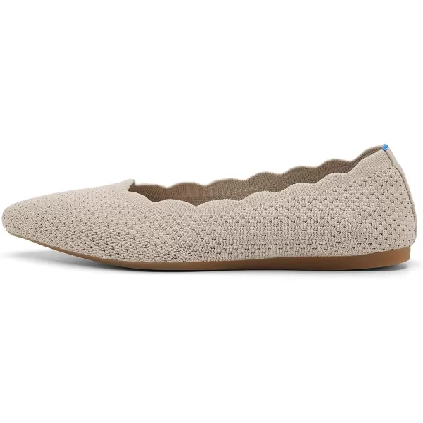 KBZone Women's Knit Ballet Flats Fashion Pointed Toe Walking Shoes Casual Slip-on Ballet Shoes