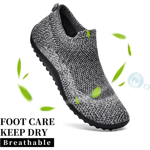 KBZone Womens Slip on Minimalist Barefoot Sock Shoes for Women Comfortable Foot Shape Walking Shoes