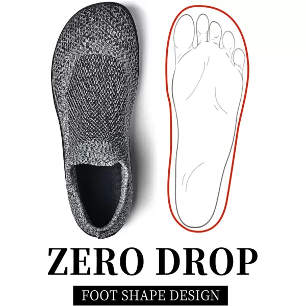 KBZone Womens Slip on Minimalist Barefoot Sock Shoes for Women Comfortable Foot Shape Walking Shoes
