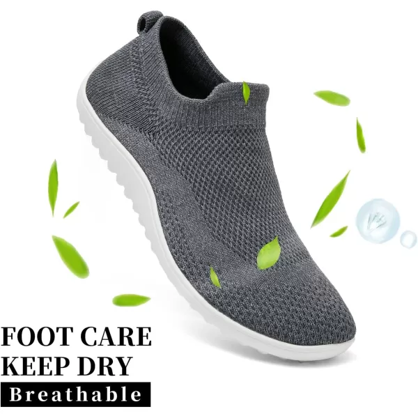 KBZone Womens Slip on Minimalist Barefoot Sock Shoes for Women Comfortable Foot Shape Walking Shoes