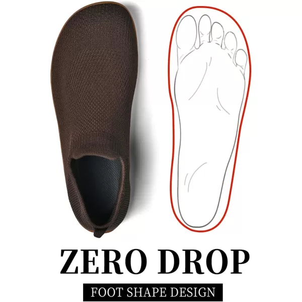 KBZone Womens Slip on Minimalist Barefoot Sock Shoes for Women Comfortable Foot Shape Walking Shoes