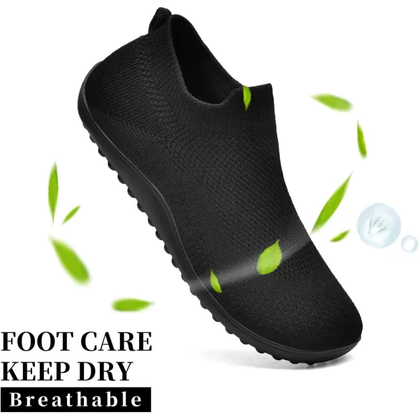 KBZone Womens Slip on Minimalist Barefoot Sock Shoes for Women Comfortable Foot Shape Walking Shoes