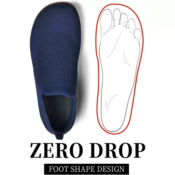 KBZone Womens Slip on Minimalist Barefoot Sock Shoes for Women Comfortable Foot Shape Walking Shoes