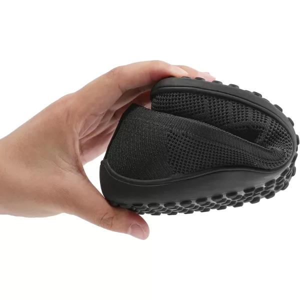 KBZone Women‘s Flat Shoes round Toe Knit Ballet Flat Comfort Dressy Flat Walking Shoes