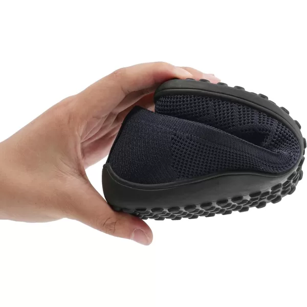 KBZone Women‘s Flat Shoes round Toe Knit Ballet Flat Comfort Dressy Flat Walking Shoes