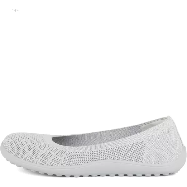 KBZone Women‘s Flat Shoes round Toe Knit Ballet Flat Comfort Dressy Flat Walking Shoes