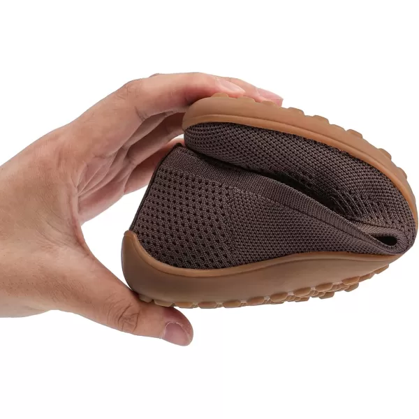 KBZone Women‘s Flat Shoes round Toe Knit Ballet Flat Comfort Dressy Flat Walking Shoes