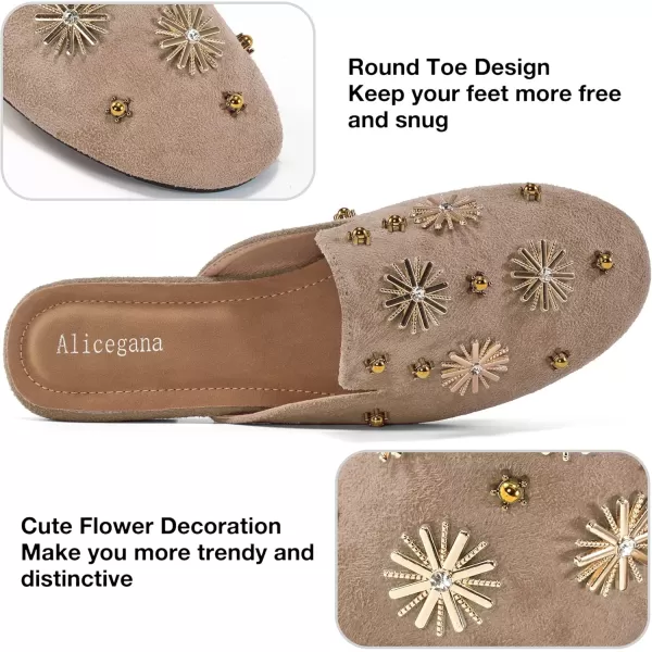 Mules for Women Flats Comfortable Slip on Shoes Closed Round Toe Womens Mules Casual Backless Loafers Slides