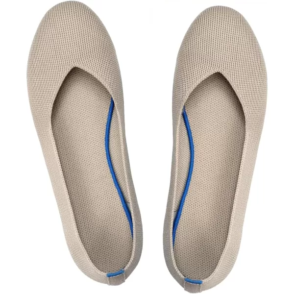 Women's Ballet Flat Dressy Casual Knit Shoes Round Toe Women Mesh Flats