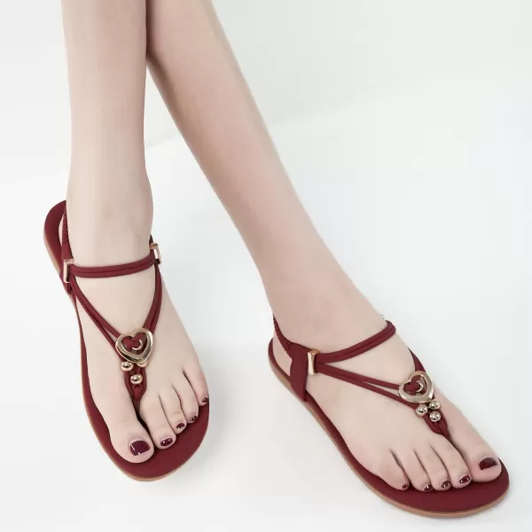 Women's Summer Sandals Beach Bohemian Beaded Ankle Walking Strap Casual Flip Flops Ladies Sexy Flats Comfortable Shoes