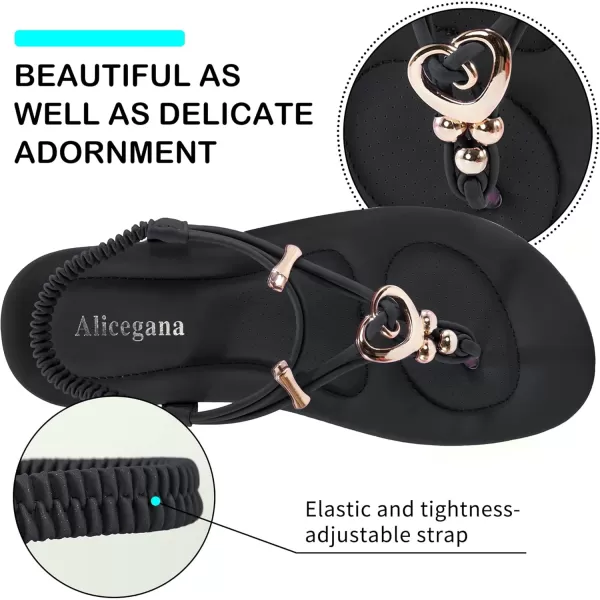 Women's Summer Sandals Beach Bohemian Beaded Ankle Walking Strap Casual Flip Flops Ladies Sexy Flats Comfortable Shoes
