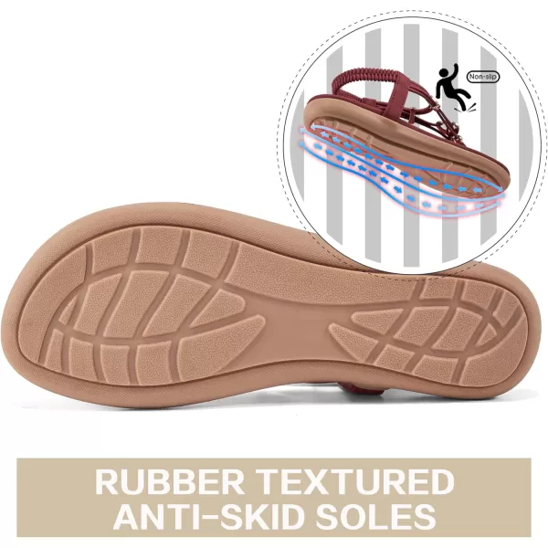 Women's Summer Sandals Beach Bohemian Beaded Ankle Walking Strap Casual Flip Flops Ladies Sexy Flats Comfortable Shoes