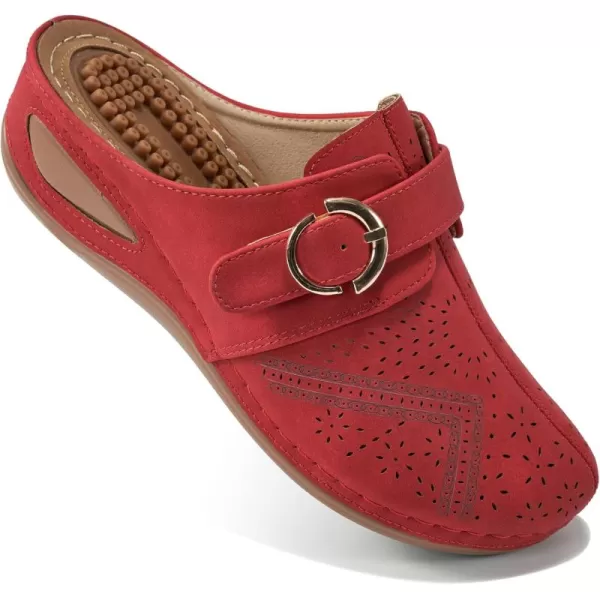 Alicegana Mules for Women Summer Sandals: Slip on Casual womens Shoes Comfortable Closed Toe Dress Wedge Mule