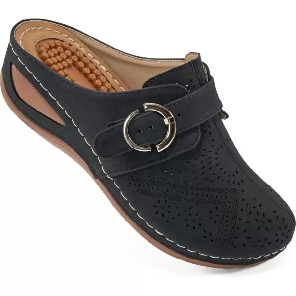 Alicegana Mules for Women Summer Sandals: Slip on Casual womens Shoes Comfortable Closed Toe Dress Wedge Mule