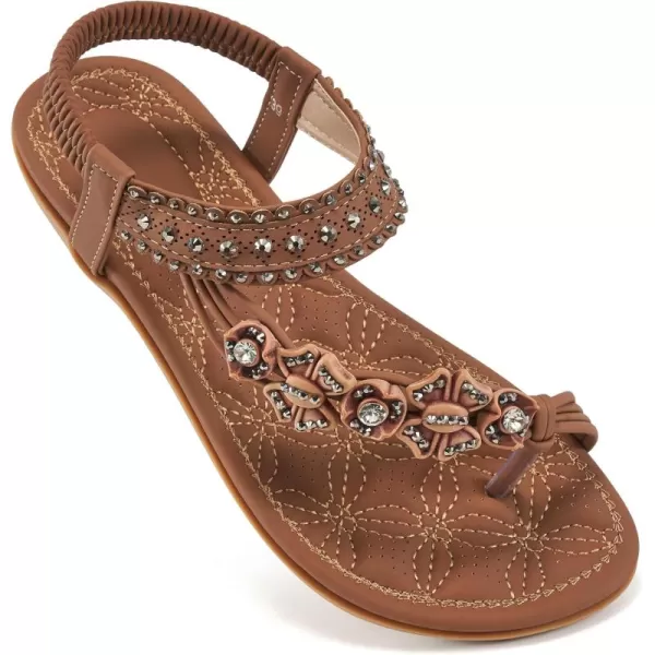 Alicegana Sandals Women Dressy Flat: Bohemian Summer Shoes Comfortable Gladiator Casual Walking Beach Sandal