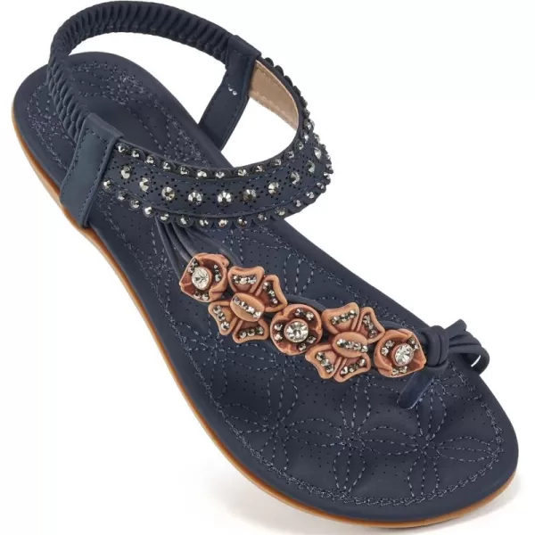 Alicegana Sandals Women Dressy Flat: Bohemian Summer Shoes Comfortable Gladiator Casual Walking Beach Sandal