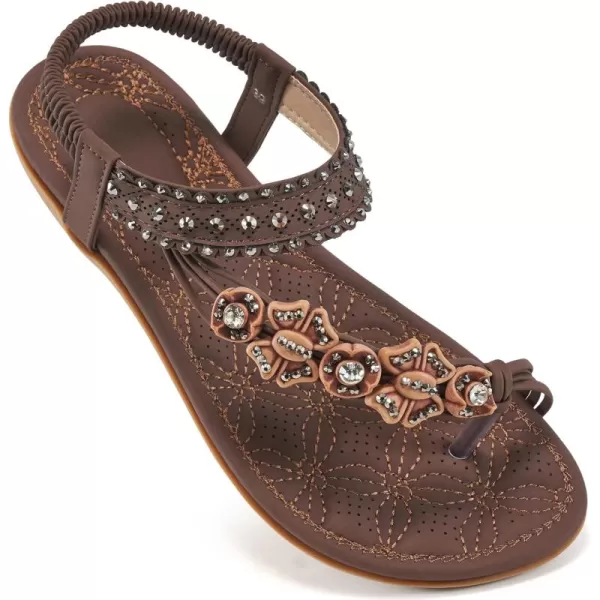 Alicegana Sandals Women Dressy Flat: Bohemian Summer Shoes Comfortable Gladiator Casual Walking Beach Sandal