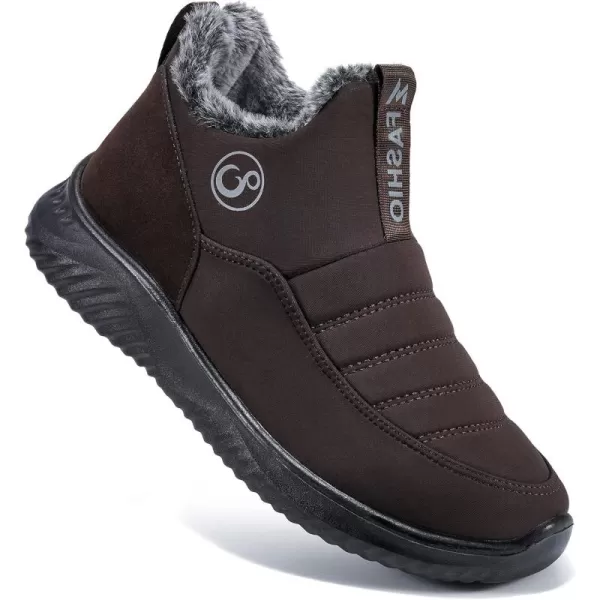 Alicegana Snow Boots for Women Shoes: Winter Slip On Ankle Booties Warm Fur Lined Waterproof Comfortable Womens Boots