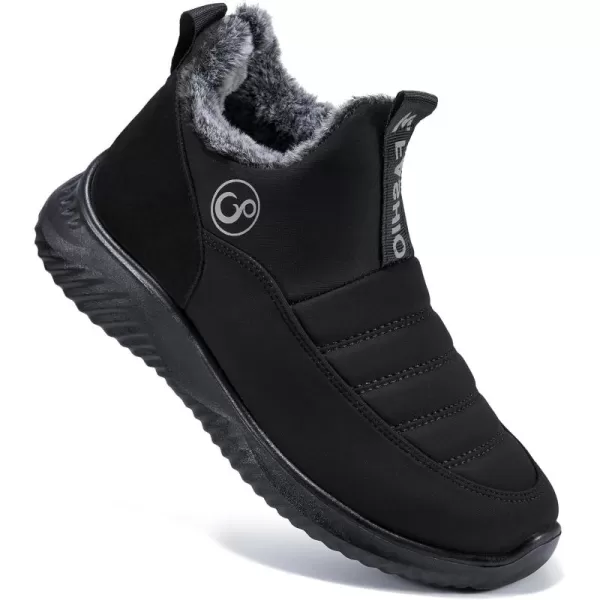 Alicegana Snow Boots for Women Shoes: Winter Slip On Ankle Booties Warm Fur Lined Waterproof Comfortable Womens Boots