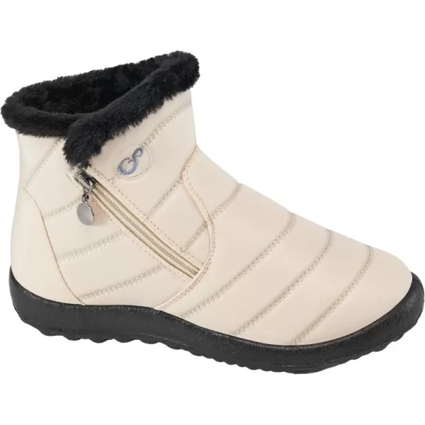 Alicegana Snow Boots for Women Winter: Warm Fur Lined Ankle Booties Comfortable Waterproof Slip On Lightweight Womens Boots