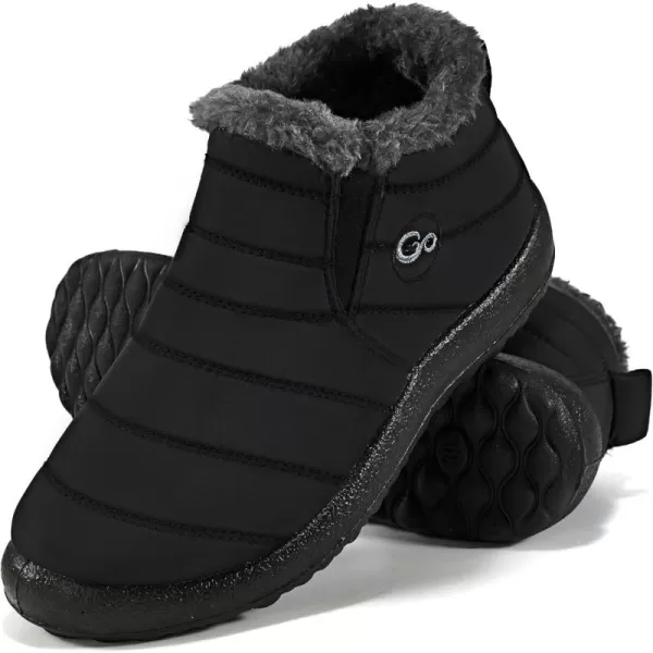Alicegana Snow Boots for Women Winter: Warm Fur Lined Ankle Booties Comfortable Waterproof Slip On Lightweight Womens Boots