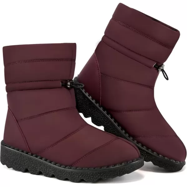 Alicegana Snow Boots for Women Winter: Warm Fur Lined Waterproof Slip on Comfortable Outdoor Womens Boots