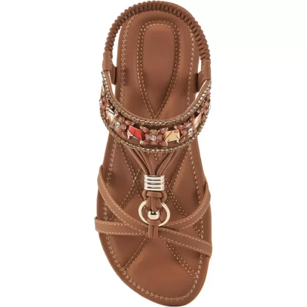 Alicegana Women's Sandals Dressy Flat: Summer Comfortable Shoes Bohemian Casual Beach Walking Sandals for Women
