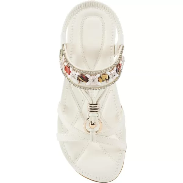 Alicegana Women's Sandals Dressy Flat: Summer Comfortable Shoes Bohemian Casual Beach Walking Sandals for Women