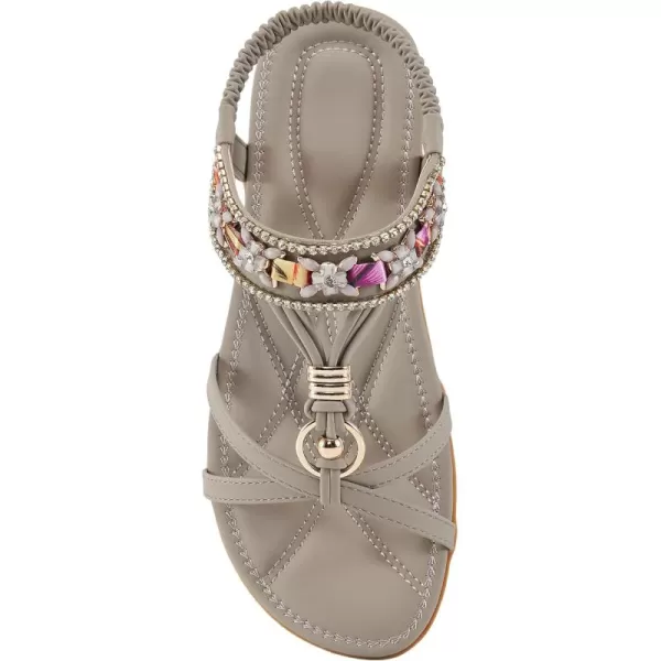 Alicegana Women's Sandals Dressy Flat: Summer Comfortable Shoes Bohemian Casual Beach Walking Sandals for Women