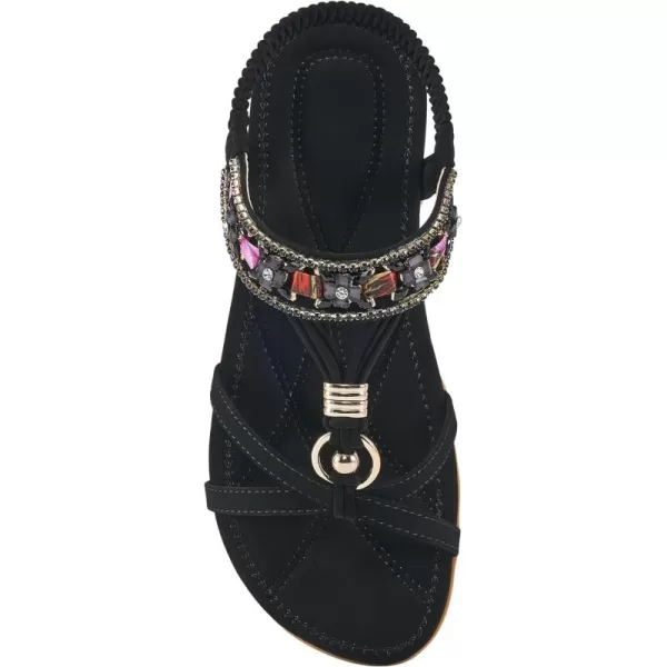 Alicegana Women's Sandals Dressy Flat: Summer Comfortable Shoes Bohemian Casual Beach Walking Sandals for Women