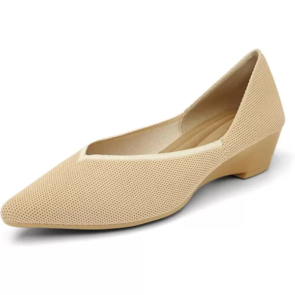 KBZone Women Pumps Pointed Toe Pump Comfortable Fashion Low Heels for Woman