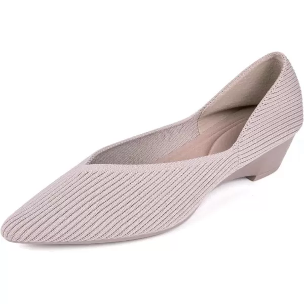 KBZone Women Pumps Pointed Toe Pump Comfortable Fashion Low Heels for Woman