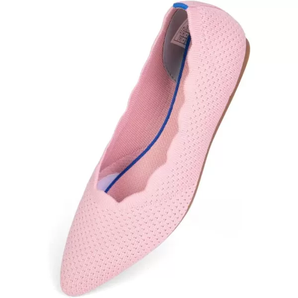 KBZone Women's Knit Ballet Flats Fashion Pointed Toe Walking Shoes Casual Slip-on Ballet Shoes