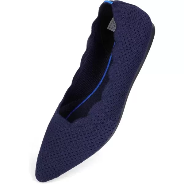 KBZone Women's Knit Ballet Flats Fashion Pointed Toe Walking Shoes Casual Slip-on Ballet Shoes