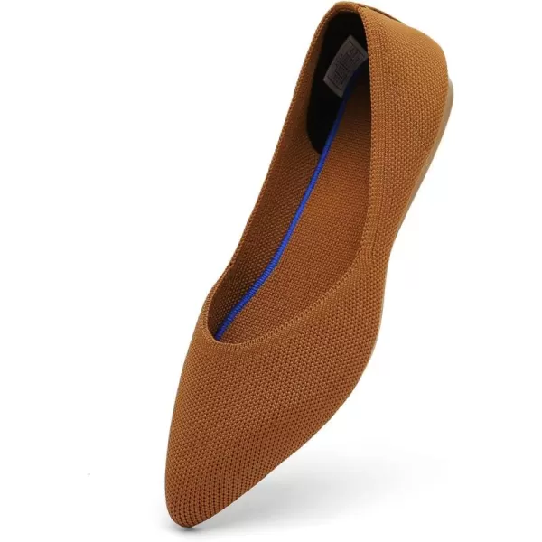 KBZone Women's Knit Ballet Flats Fashion Pointed Toe Walking Shoes Casual Slip-on Ballet Shoes