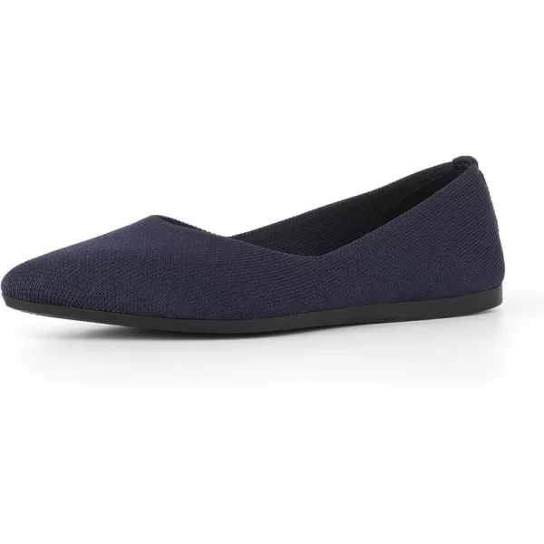 KBZone Women's Knit Ballet Flats Fashion Pointed Toe Walking Shoes Casual Slip-on Ballet Shoes