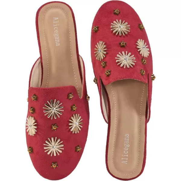 Mules for Women Flats Comfortable Slip on Shoes Closed Round Toe Womens Mules Casual Backless Loafers Slides