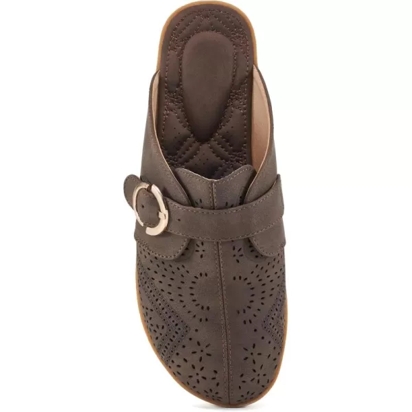 Mules for Women Flats Comfortable: Slip on Womens Mule Shoes Round Toe Backless Loafers Slides